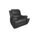 Manilla Black Leather Gel Reclining Chair